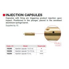 Kapsułki iniekcyjne do strzykawek 1-5 ml, 10szt/op